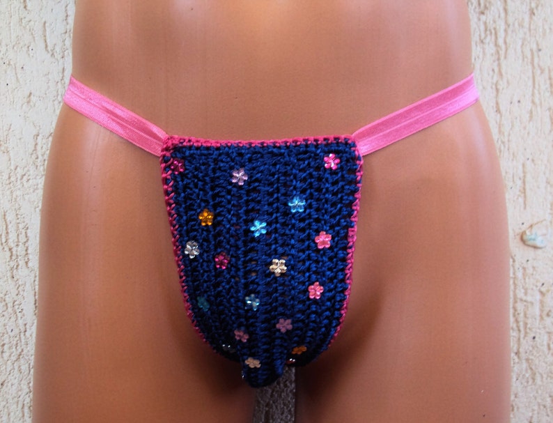 Men's Sexy G String Thong Crochet Handmade Etsy