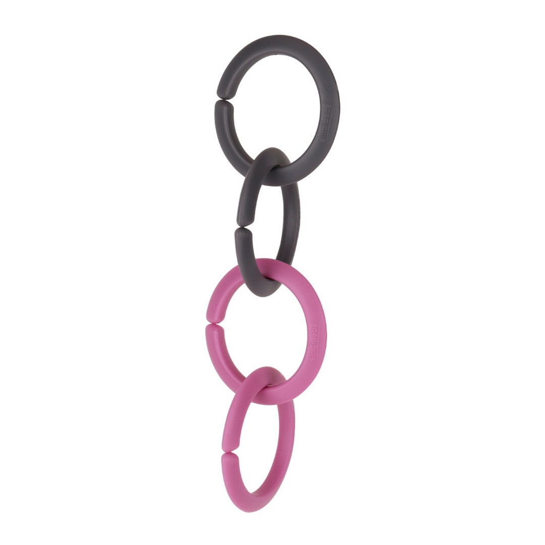 Toy Clips Link Rings Rose & Gray Toy Mounting Clips (flex Rings) - 2 Sets of 4 Rings Each - Etsy