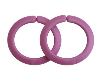 Befestigungsringe (Flex-Ringe) in Rosa – 5 Paare à 2 Stück