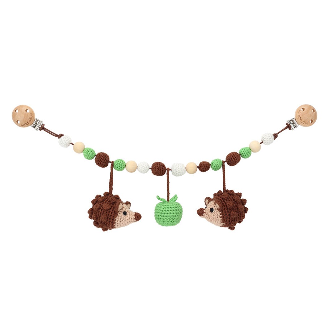 Chaîne de poussette avec clips – étoile, bleu | Online Shop