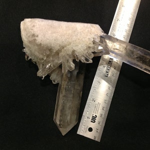 Large natural Clear Quartz Crystal cluster from Brazil image 4