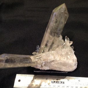 Large natural Clear Quartz Crystal cluster from Brazil image 2