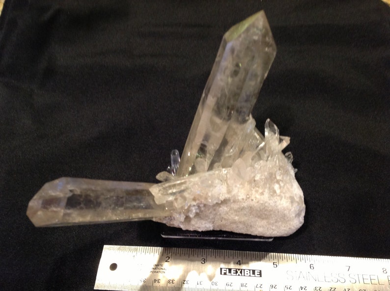 Large natural Clear Quartz Crystal cluster from Brazil image 2