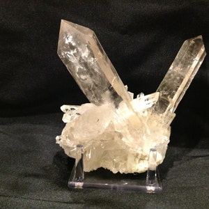 Large natural Clear Quartz Crystal cluster from Brazil image 3