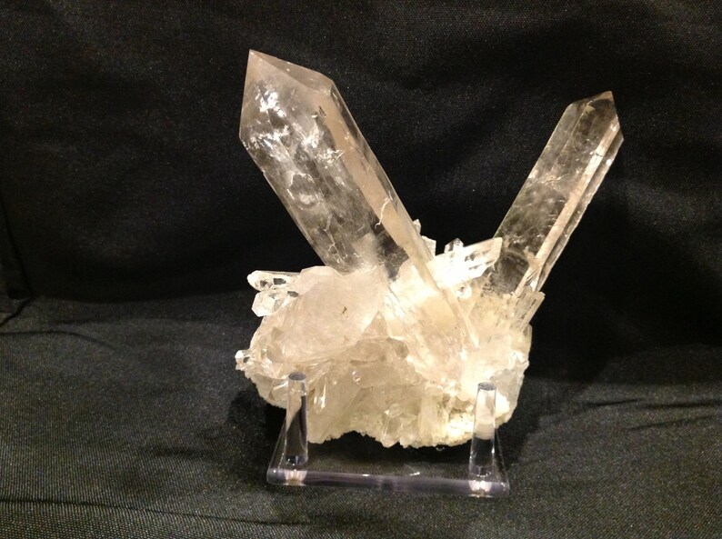 Large natural Clear Quartz Crystal cluster from Brazil image 3