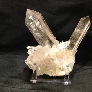 Large natural Clear Quartz Crystal cluster from Brazil image 1