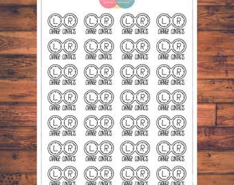 Change Contacts Planner Stickers, Doodle Planner Stickers, Reminder Stickers, Change your Contacts (C047)