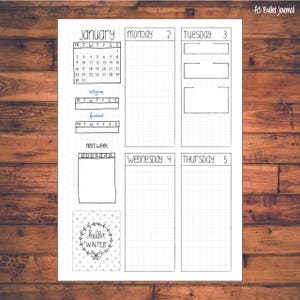 BUJO Icon Box Planner Stickers, Bullet Journal, Doodle Planner Stickers B015 image 3