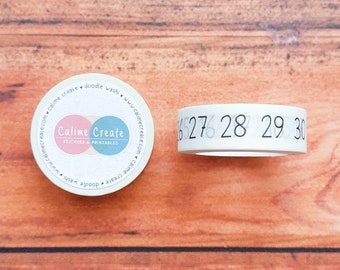 Basic Numbers Washi tape