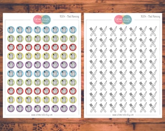 Meal Planning Planner Stickers, Doodle Planner Stickers, Meal Prepping, Dinner (K004)