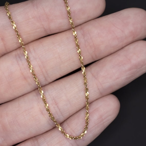 Solid gold 20 inch best sale chain
