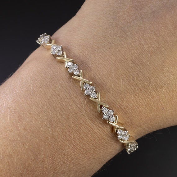 Manufacturer of 916 ladies gold cz bracelet-lb57 | Jewelxy - 142326