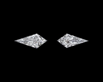 Lab erstellt Diamant passenden Paar 1/4 Karat Kite Form geschnitten lose Akzentsteine (LG-19522-KITE)