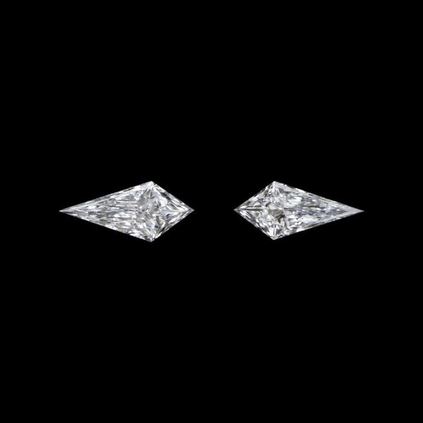 Lab Created Diamond Matching Pair 1/4 Carat Kite Shape Cut Loose  Accent Stones (LG-19522-KITE)