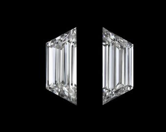 0.48Ct Trapezoid Shape Diamond Matching Pair Baguette Cut Loose Accent Stones (21943)