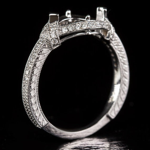East west clearance marquise semi mount