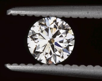 Diamante natural suelto de 0,50 ct con certificación GIA, talla brillante redonda, color I, claridad Si2 (25066)