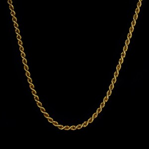 9ct Yellow Gold 4mm Rope Chain 