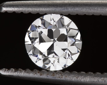 0,68Ct Vintage Diamond Old European Cut Gia Certified F Si1 Loose Natural 2/3Ct (21139)