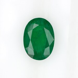 2.97Ct Natural Oval Shape Emerald Loose Gemstone Vivid Green Earth Mined 3 Carat (17830)