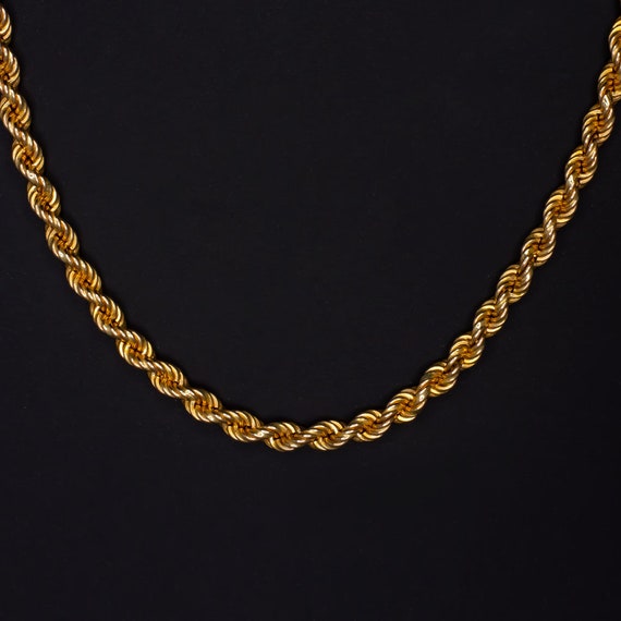 Braided/Twisted Wheat-style Chain, Extra Petite, Gold-tone Finish - 3/16  inch (4mm) Wide Luxury Chain Strap - Handle to Crossbody Lengths