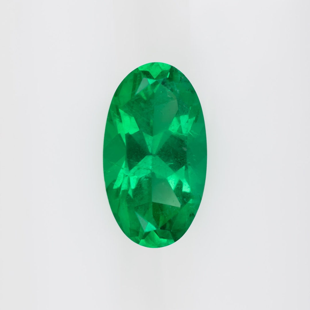 Emerald Loose Stone Gia Certified No Oil Extra Long Oval Shape Etsy