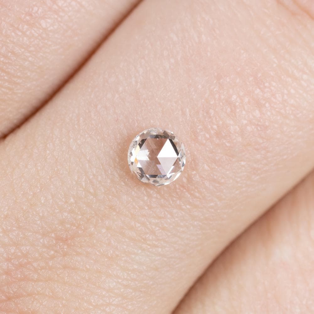 Rose Cut Diamond 0.47ct D Si1 4.8mm Loose Natural Earth Mined
