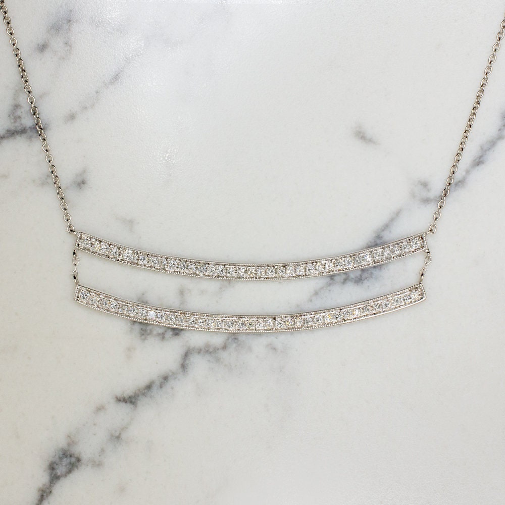 Ex Cut Natural Diamond Curved Double 