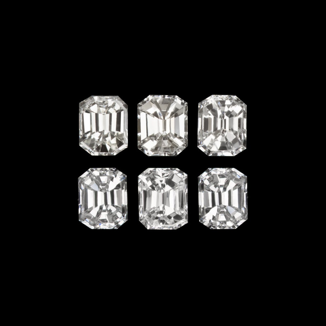0.33ct Emerald Cut Diamond 6 Stone Layout Parcel Matching - Etsy