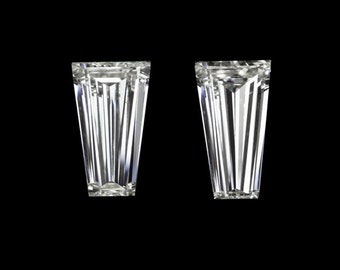 Im Labor erstelltes Diamantpaar 1/2 Karat Konischer Baguetteschliff Lose 0.50Ct (LG-19522-TB-.50)