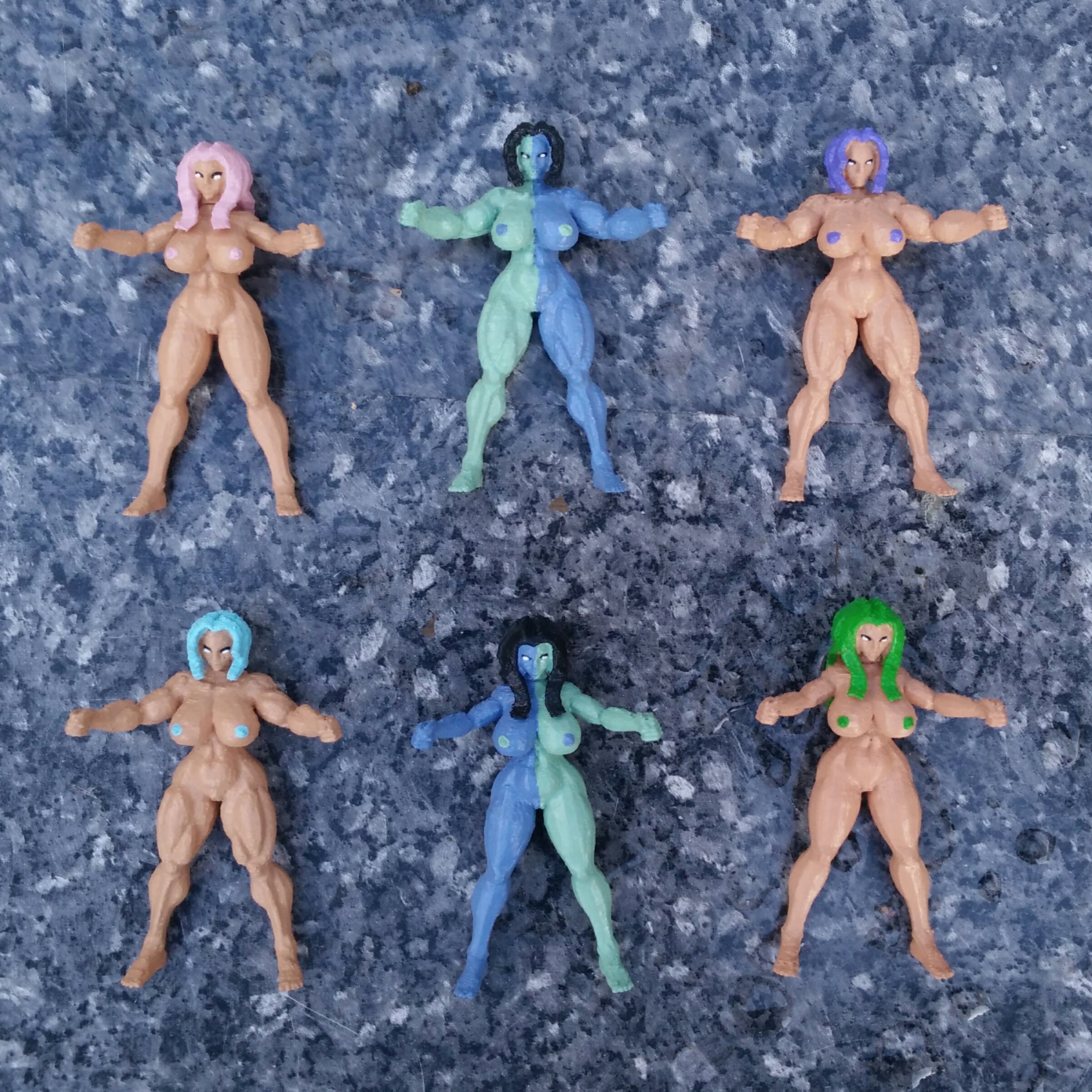 Sexy Nude Curvy Mini Figures Boobs Topless Naked Erotic Barbarian Warrior  Lady Girl Female Woman Muscles Fit Ero Porn Porno - Etsy UK