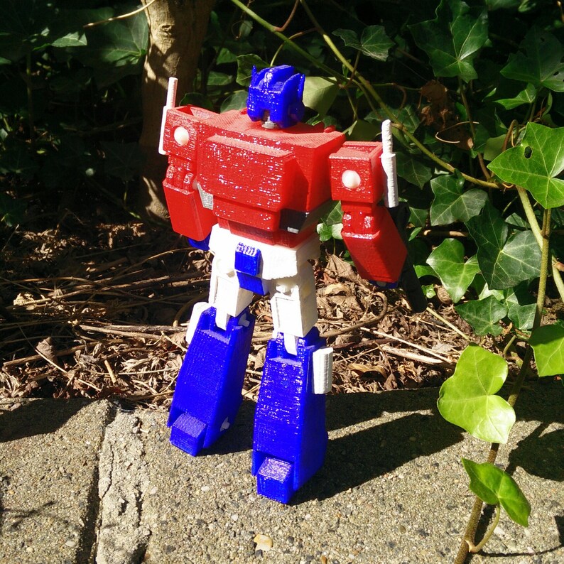 Optimus Prime Transformers G1 3d Printed Voyager Sized Action Etsy