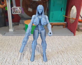 Anora adult fantasy dark action figure collectable sexy female busty mutant girl lady topless
