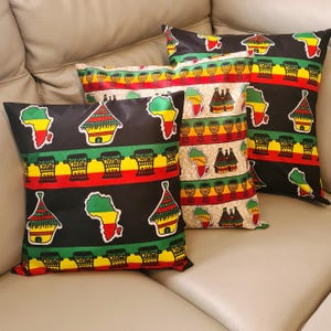 African print cushion cover