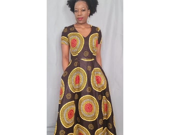 Ankara maxi dress