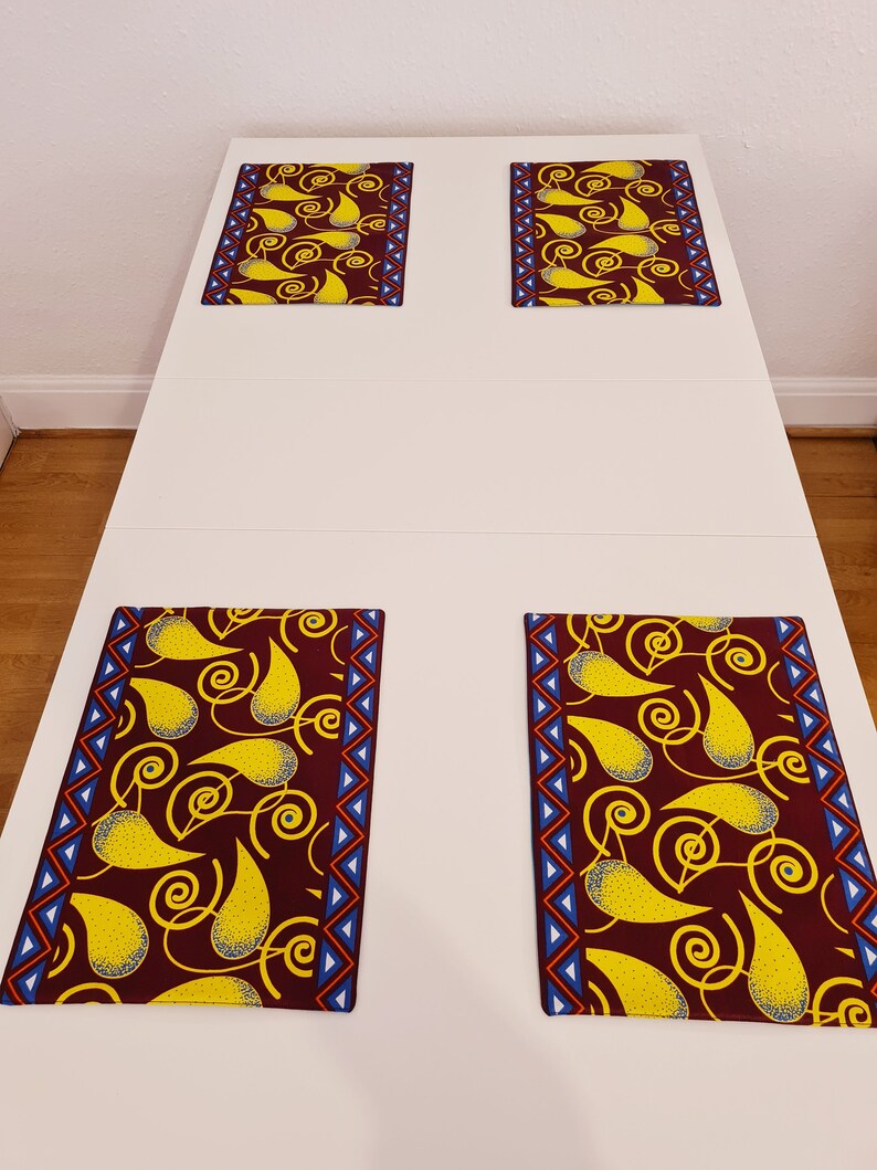 African Print Table Runner and Placemats Etsy