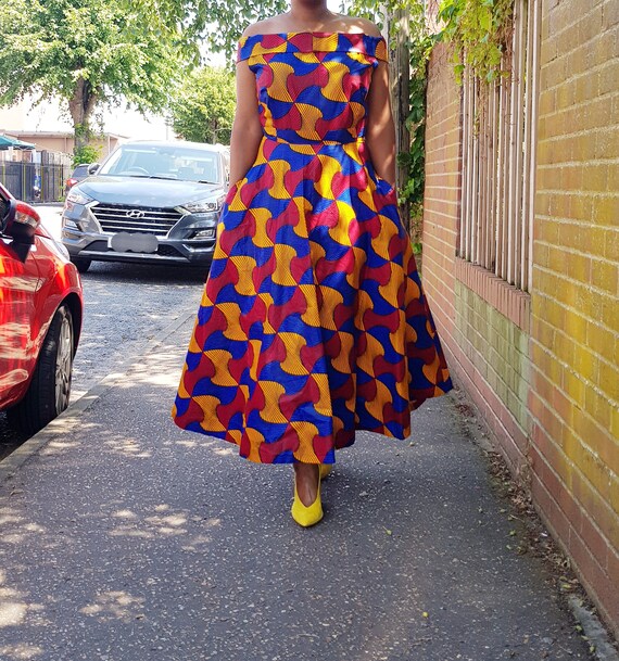 Ankara Maxi Dress - Etsy