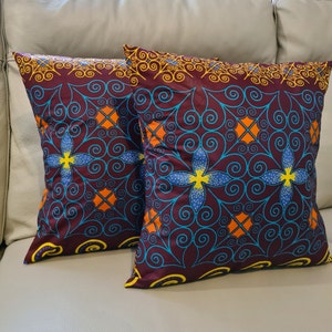 Funda de cojín con estampado africano
