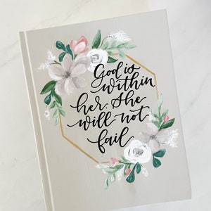 Floral Handpainted Custom ESV Journaling Bible