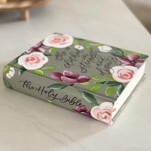Floral Handpainted Custom ESV Journaling Bible