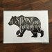 Be Strong and Courageous Bear Print - Etsy