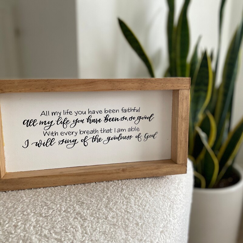 Goodness of God Sign - Etsy
