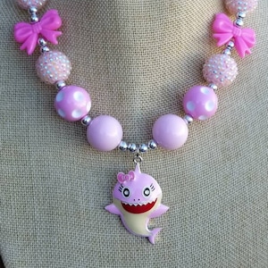 Pink Shark Necklace