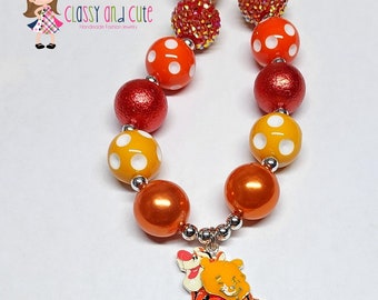 Tiger and Pooh Necklace