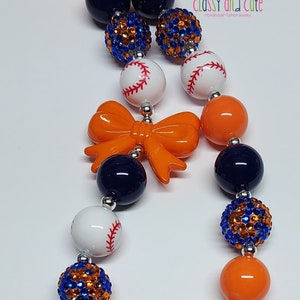 Baseball Chunky Necklace