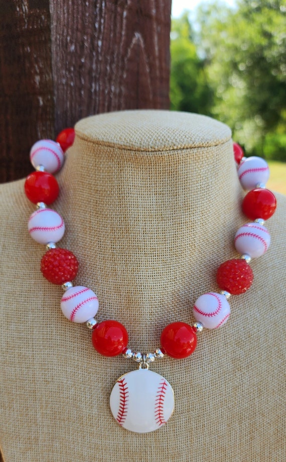 Etsy baseball shop necklace