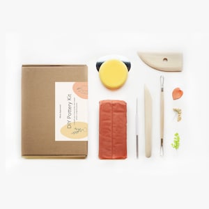 DIY Pottery Kit, Air Dry Clay Kit, Terracota Air Dry Clay Kit, Mother's Day Gift