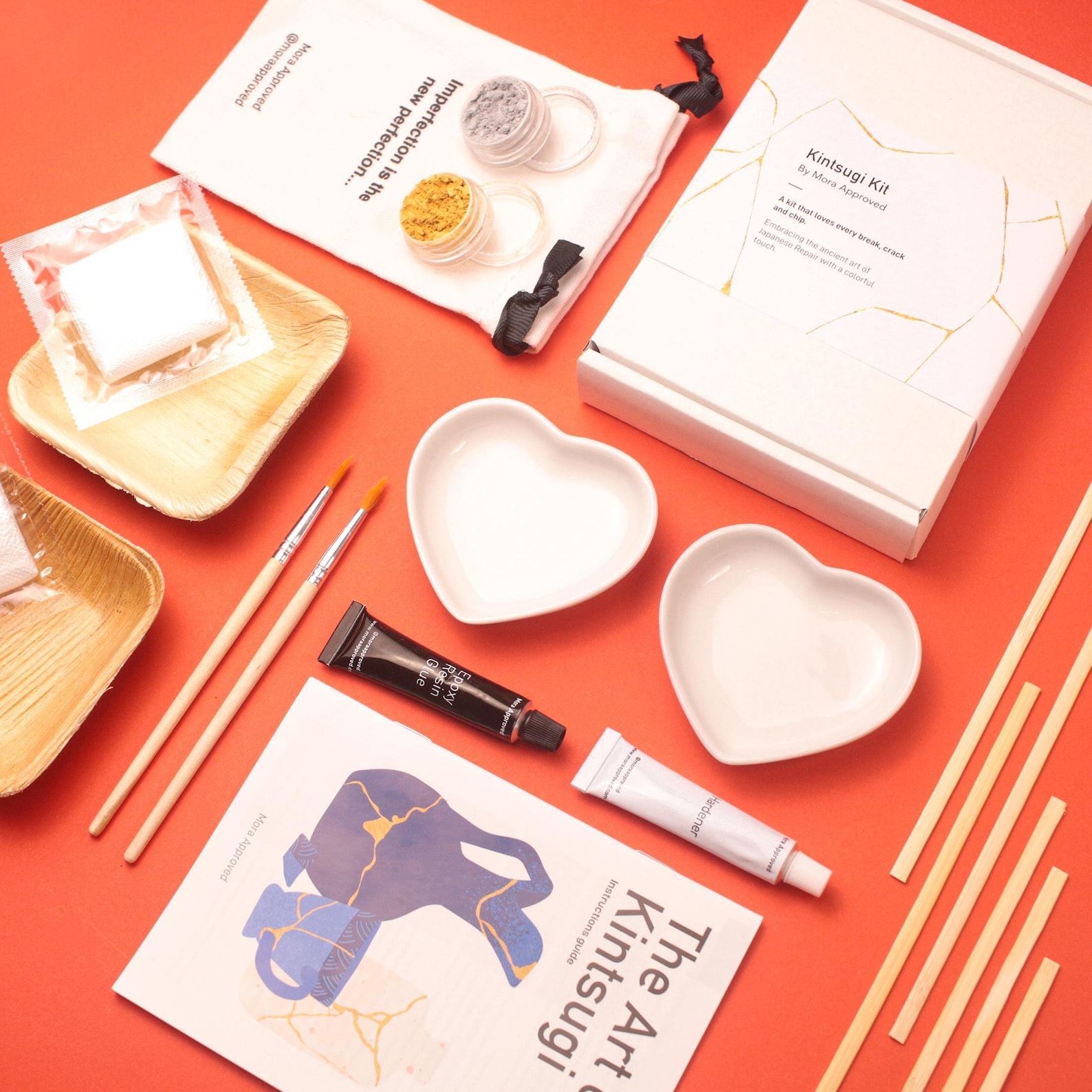 DIY Kintsugi Kit for Two – Romantic Date Night Activity - Unique Couples Gift - Valentine's Gift