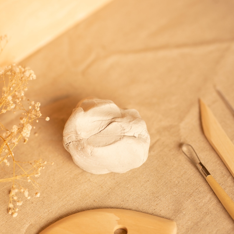 Kit de poterie à faire soi-même, kit d'argile séchée à l'air, cadeau pour la maison, cadeaux pour la maison et le bricolage, cadeau de fête des mères image 2