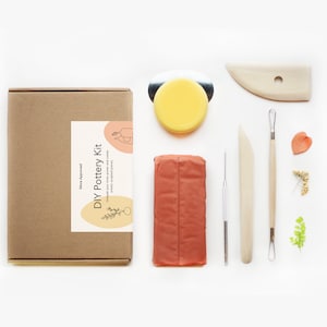 DIY-Keramik-Kit, Handwerk Kit, Handwerk für Erwachsene, lufttrocknender Ton Kit, Haus & Bastelkit, Geschenk für Erwachsene Bild 9